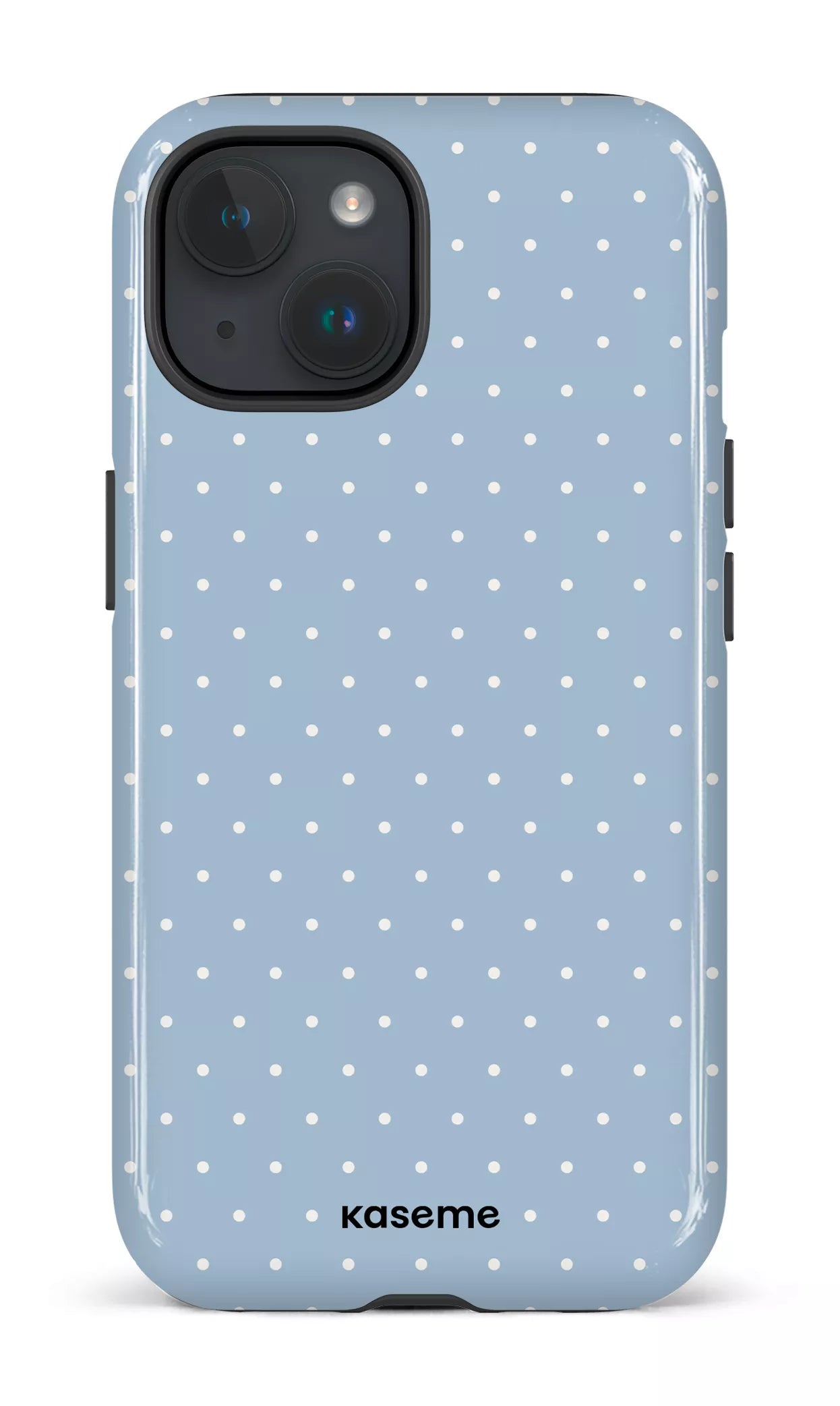 iPhone 15 Tough (Gloss) Ditsy Blue -