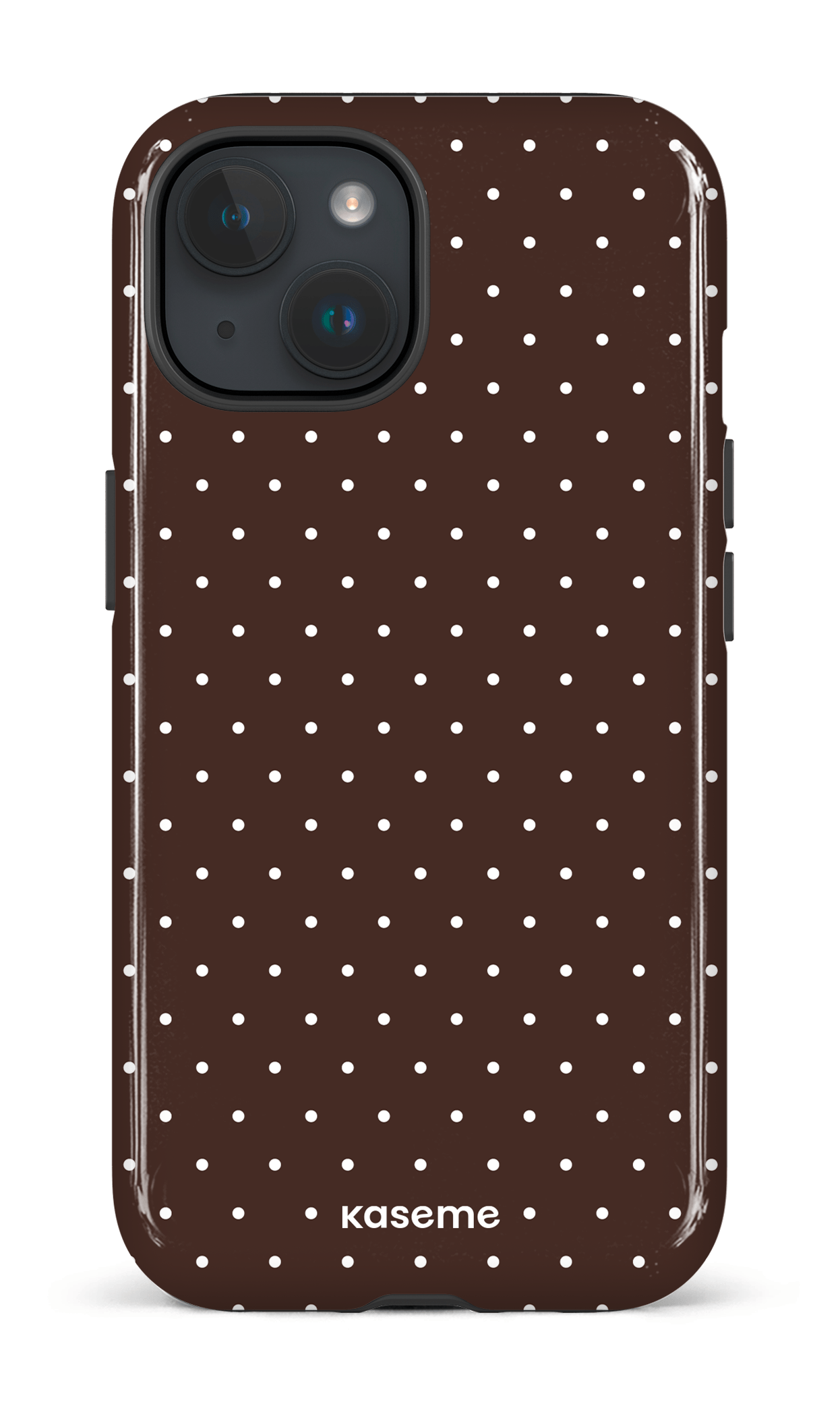 iPhone 15 Tough (Gloss) Ditsy Brown -