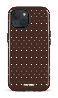 iPhone 15 Tough (Gloss) Ditsy Brown -