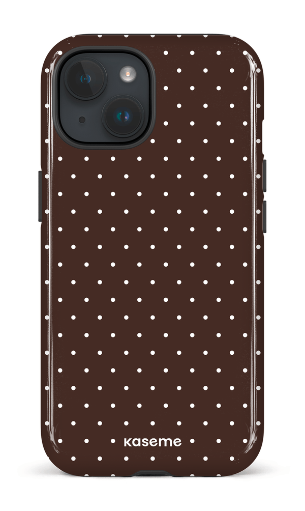 iPhone 15 Tough (Gloss) Ditsy Brown -