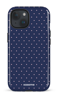 iPhone 15 Tough (Gloss) Ditsy Navy -