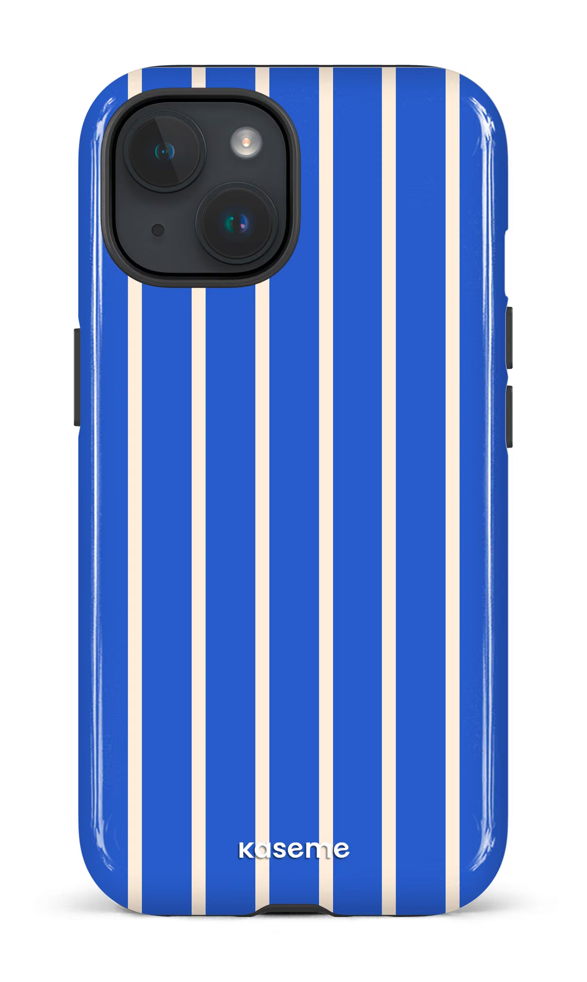 iPhone 15 Tough (Gloss) Dolce Striscia Electric Blue -