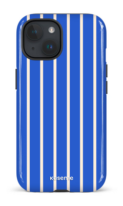 iPhone 15 Tough (Gloss) Dolce Striscia Electric Blue -