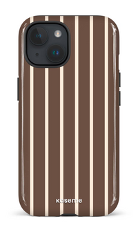 iPhone 15 Tough (Gloss) Dolce Striscia Espresso -