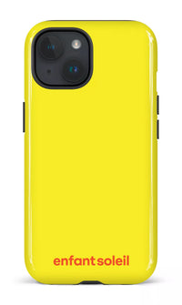 iPhone 15 Tough (Gloss) Enfant Soleil jaune matin -