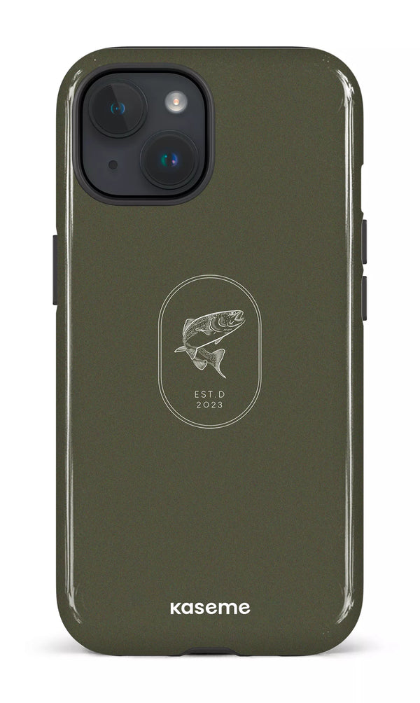 iPhone 15 Tough (Gloss) Fishing Green -