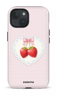 iPhone 15 Tough (Gloss) Fresa Lace Pink -