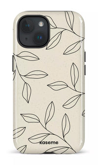 iPhone 15 Tough (Gloss) Gloomy Beige and Black -
