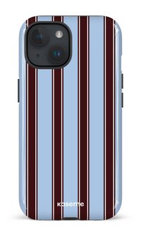iPhone 15 Tough (Gloss) La Linea Blue by Marina Bastarache -