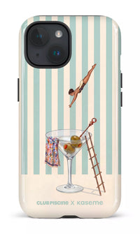 iPhone 15 Tough (Gloss) Martini O' Clock by Club Piscine -