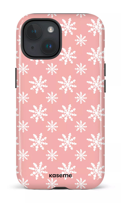 iPhone 15 Tough (Gloss) Snowy Serenity pink -
