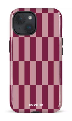 iPhone 15 Tough (Gloss) Structured Burgundy -