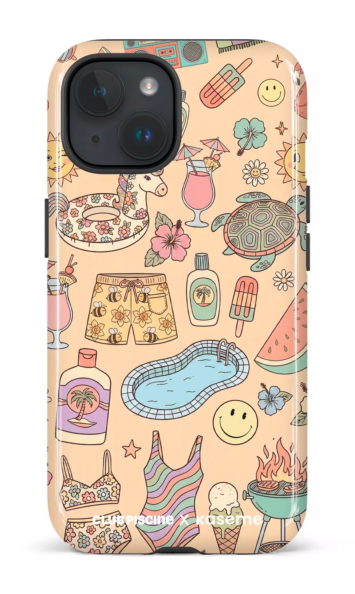 iPhone 15 Tough (Gloss) Summer Icon by Club Piscine -