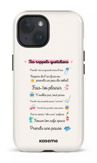 iPhone 15 Tough (Gloss) Tes rappels quotidiens -