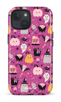 iPhone 15 Tough (Gloss) Trick or Threat Pink -
