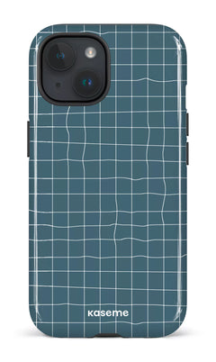 iPhone 15 Tough (Gloss) Uneven Blue -