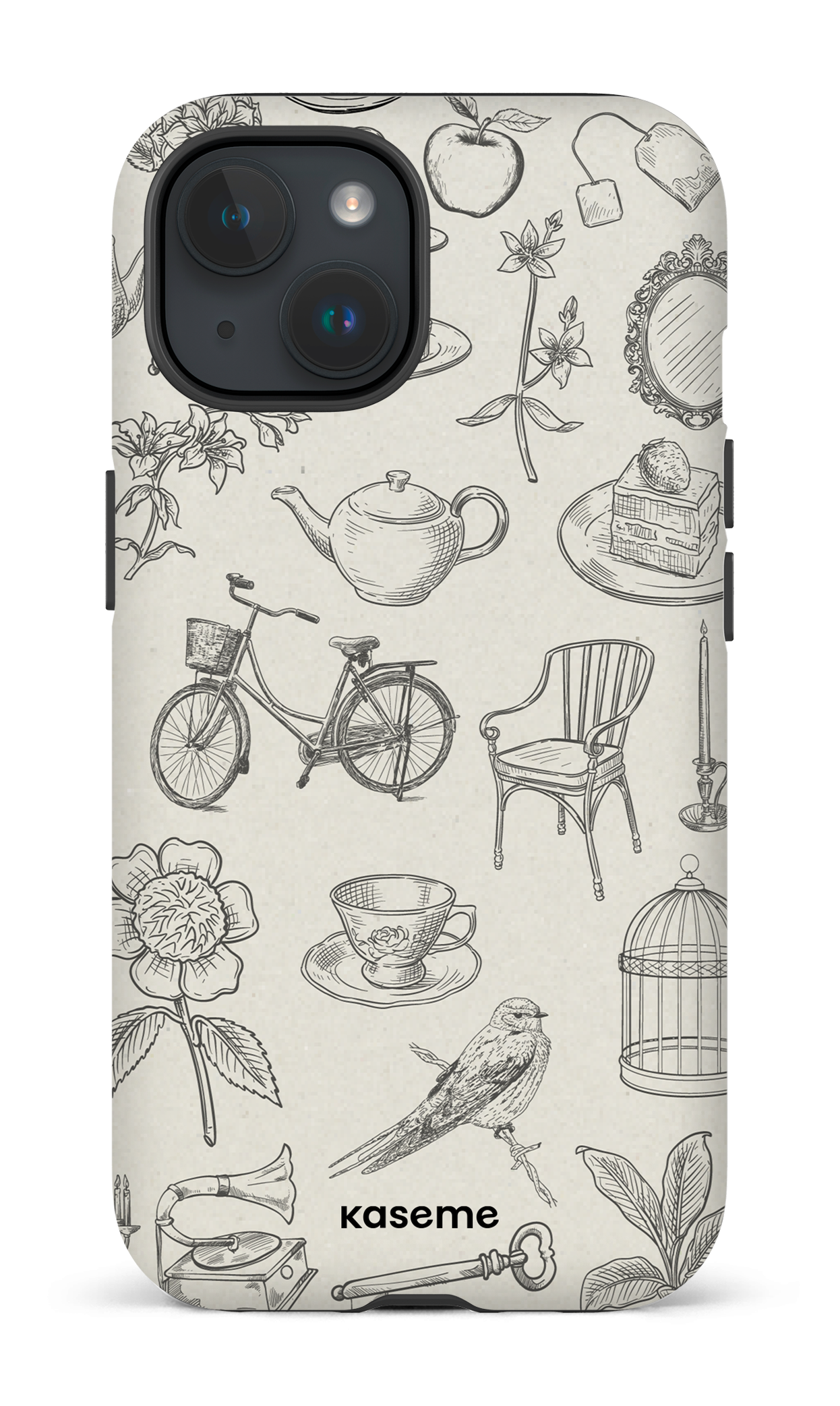 iPhone 15 Tough (Matte) Cottage -