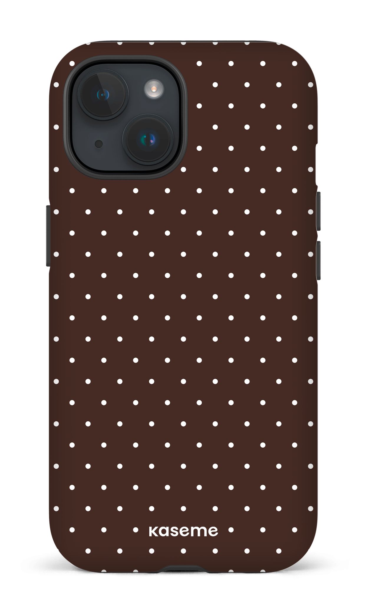 iPhone 15 Tough (Matte) Ditsy Brown -