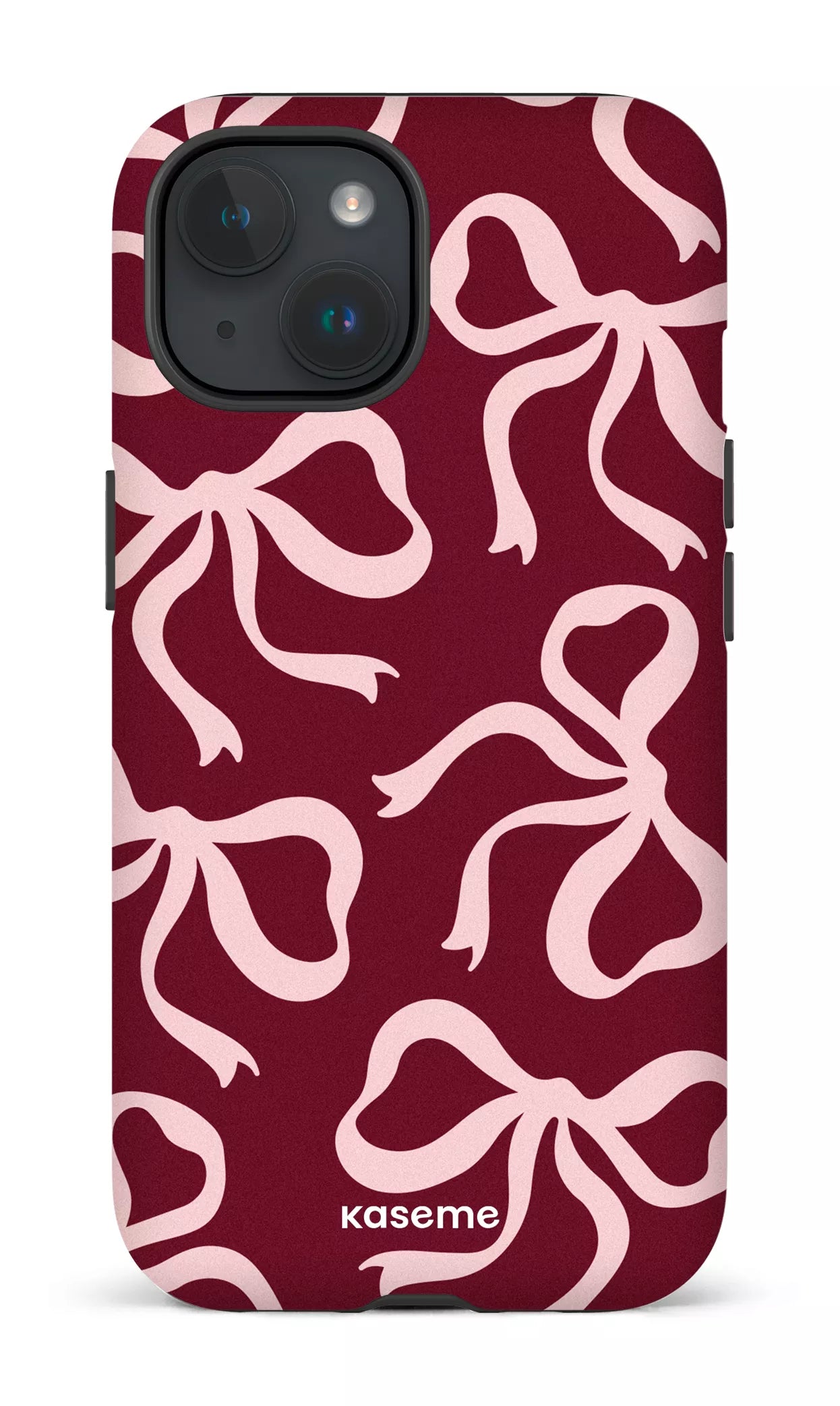 iPhone 15 Tough (Matte) Lace Burgundy & Pink -