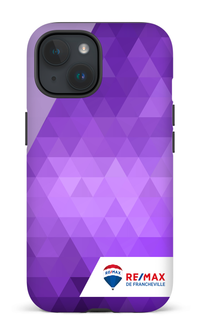 iPhone 15 Tough (Matte) Motif Triangle de Francheville -