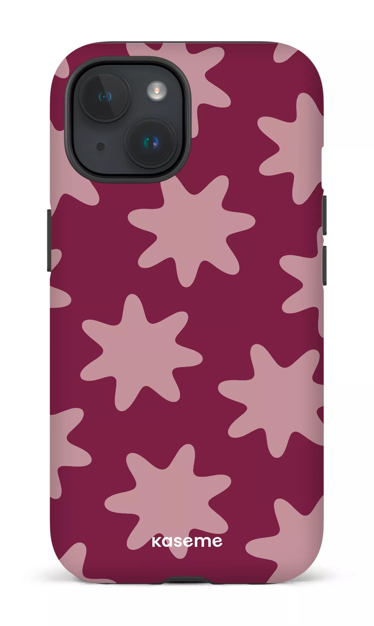 iPhone 15 Tough (Matte) Unframed Burgundy -