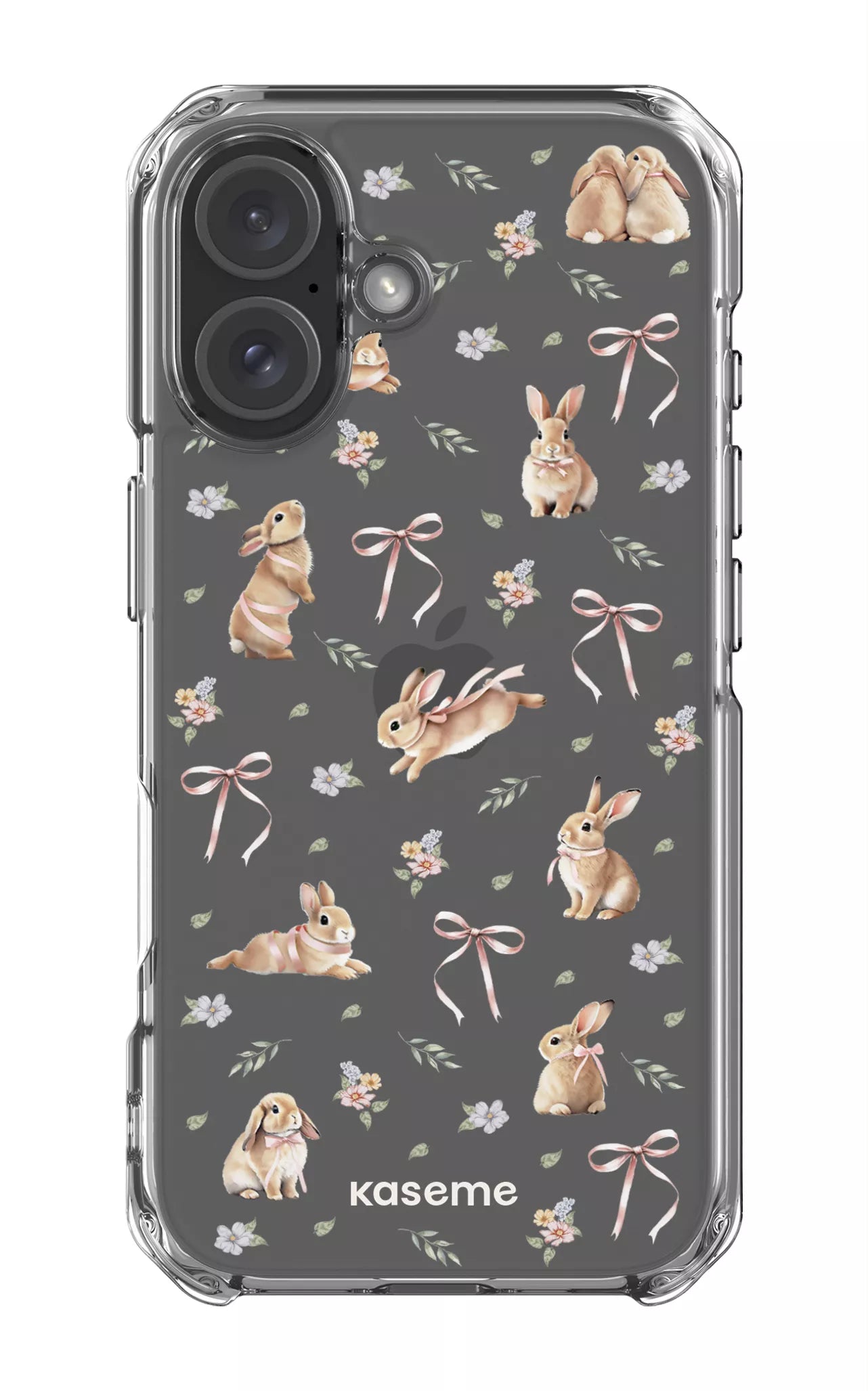 iPhone 16 Clear Case Bunny Bloom Clear Case -