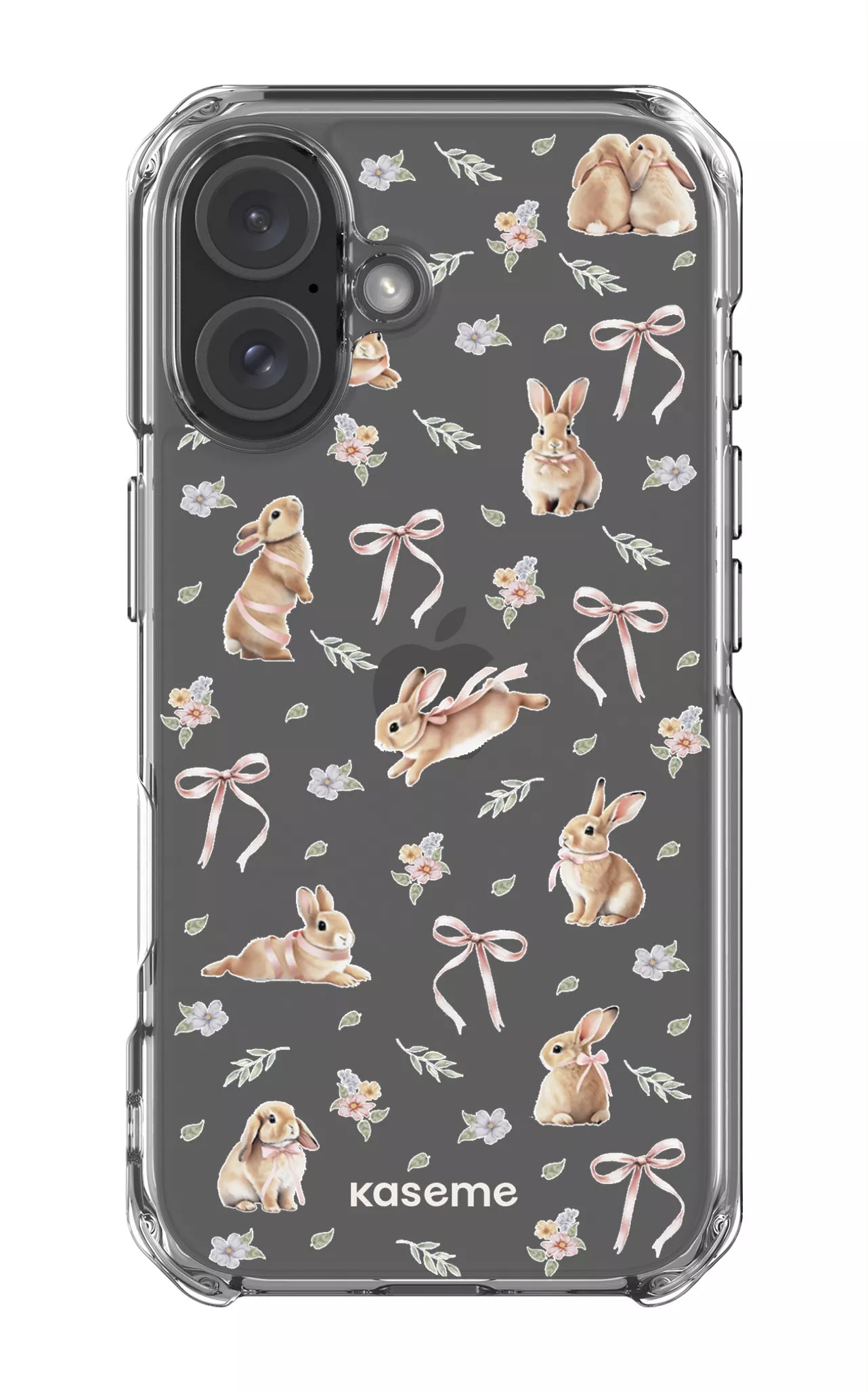iPhone 16 Clear Case Bunny Bloom Clear Case -