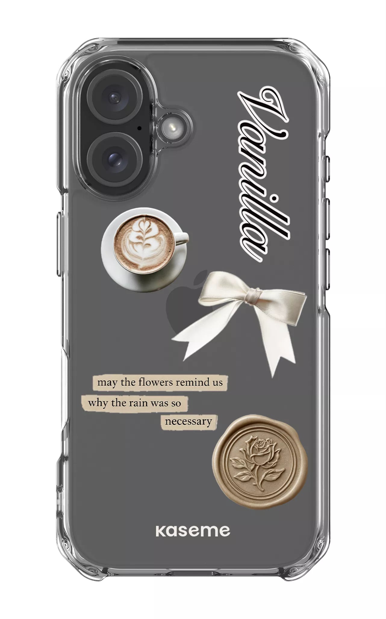 iPhone 16 Clear Case Cashmere Clear Case -
