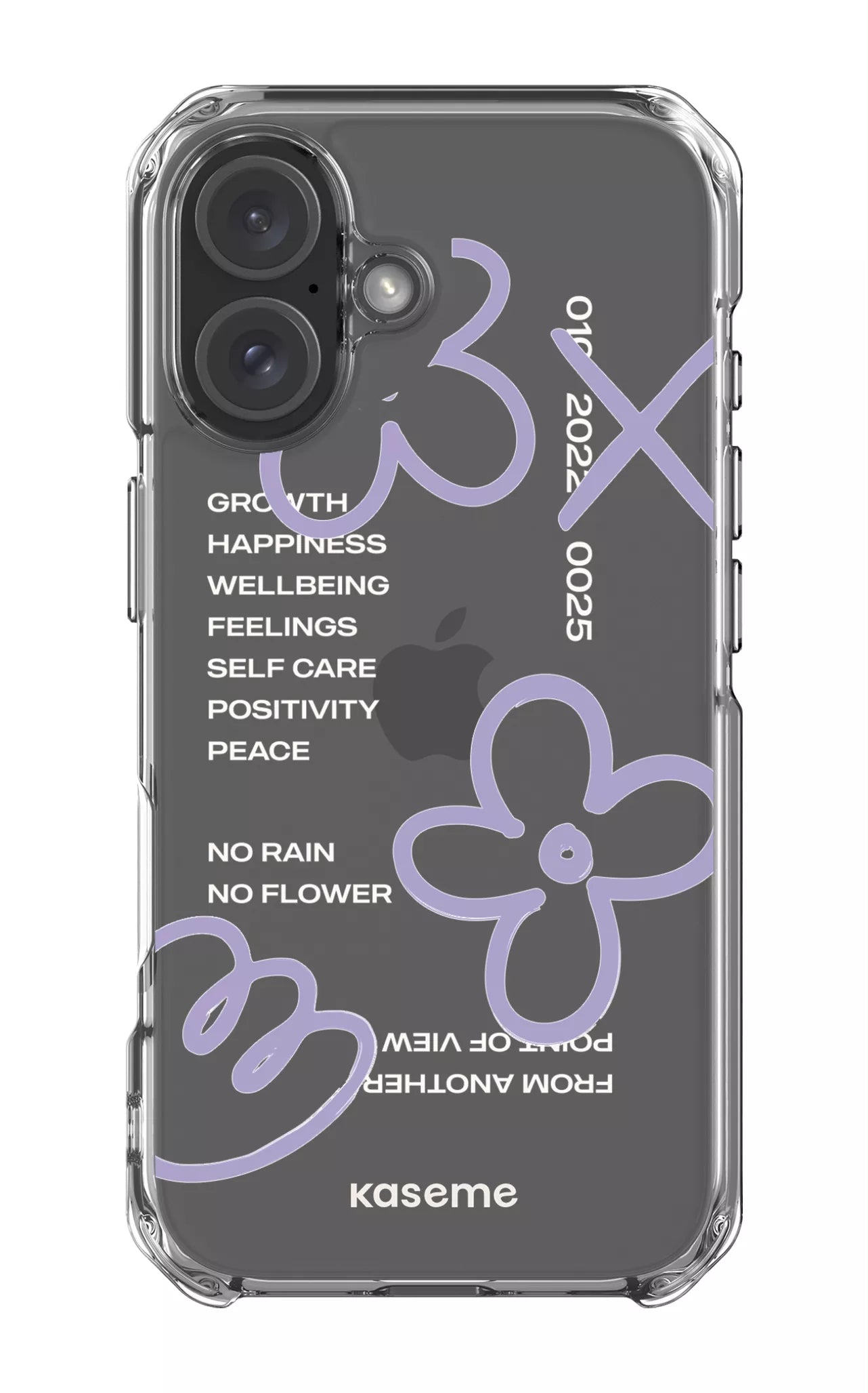 iPhone 16 Clear Case Feelings purple Clear Case -