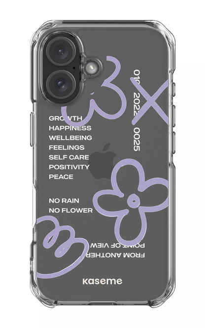 iPhone 16 Clear Case Feelings purple Clear Case -