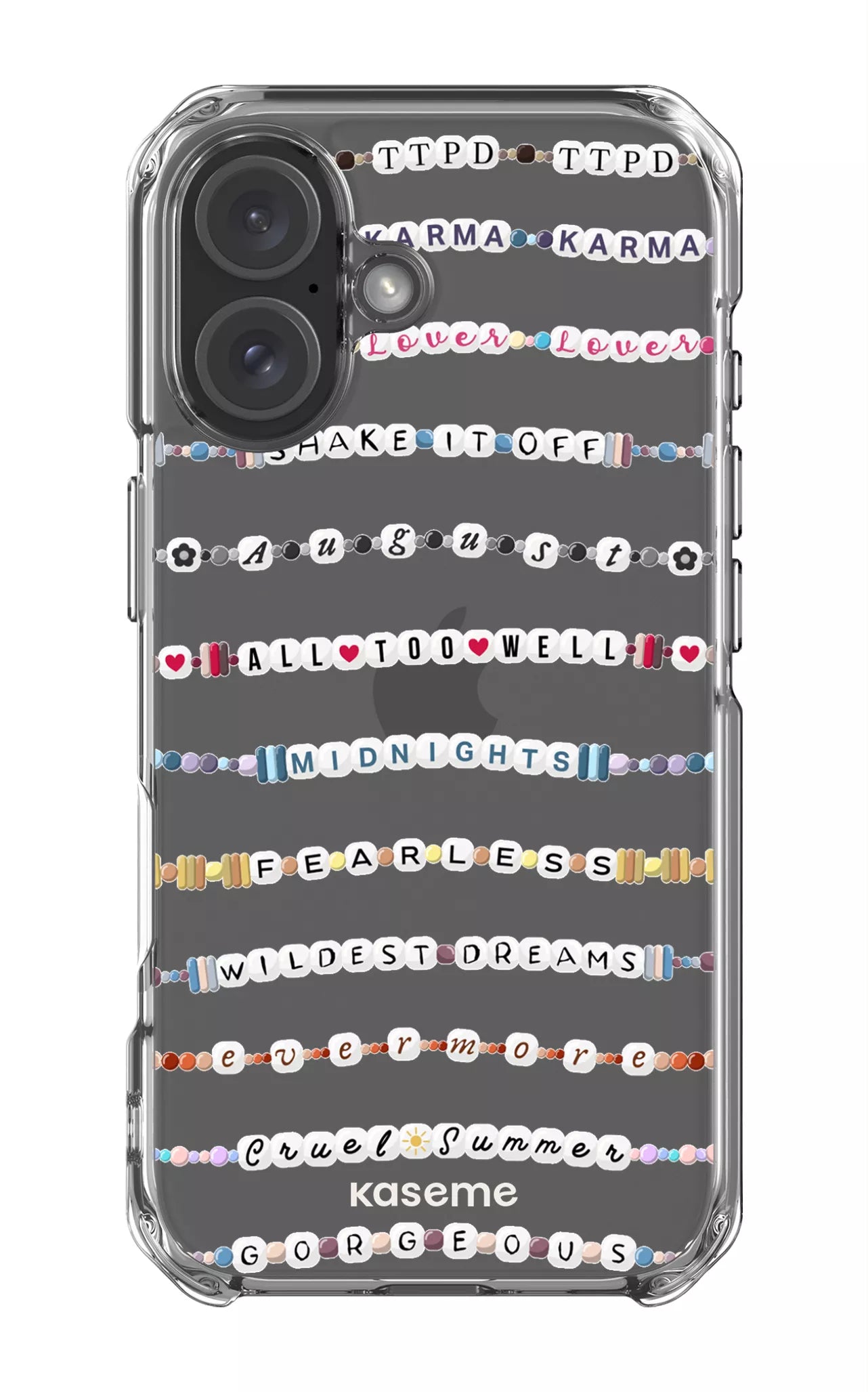 iPhone 16 Clear Case Love Story Clear Case -