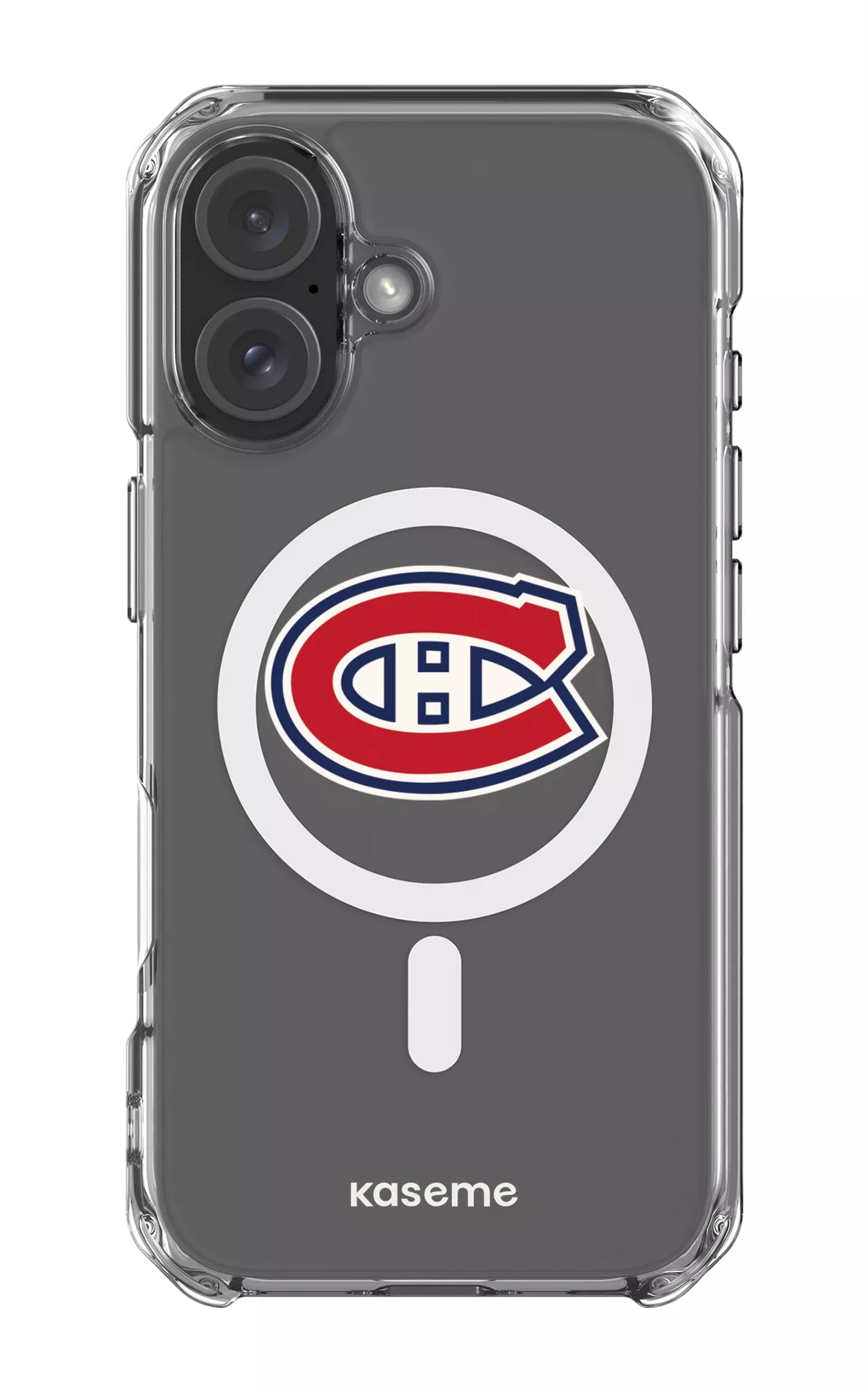 iPhone 16 Clear Case Magsafe Canadiens Logo Clear -