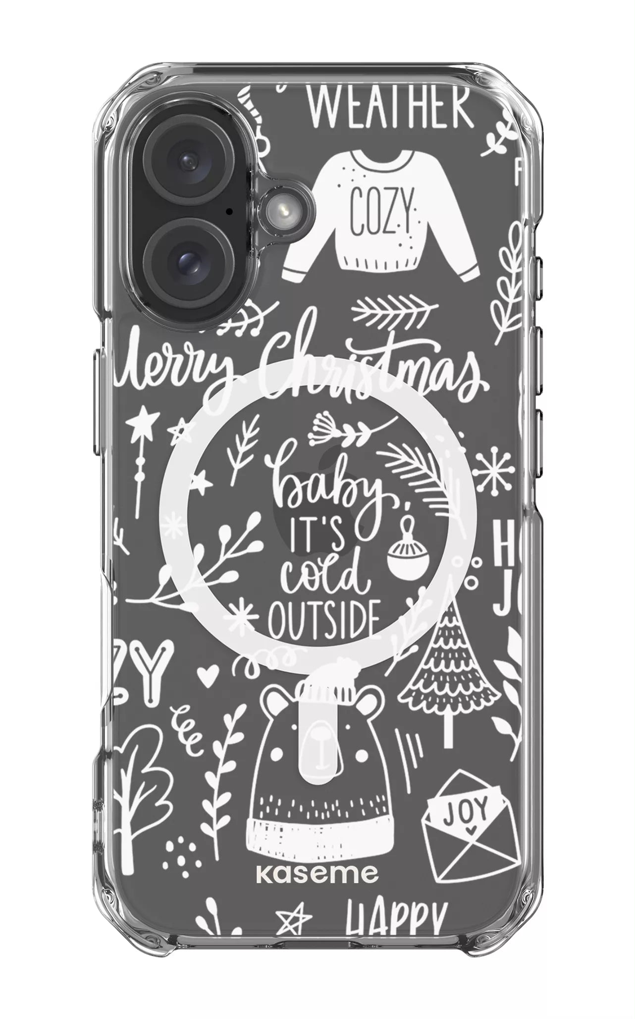 iPhone 16 Clear Case Magsafe Cold Nights Clear Case -