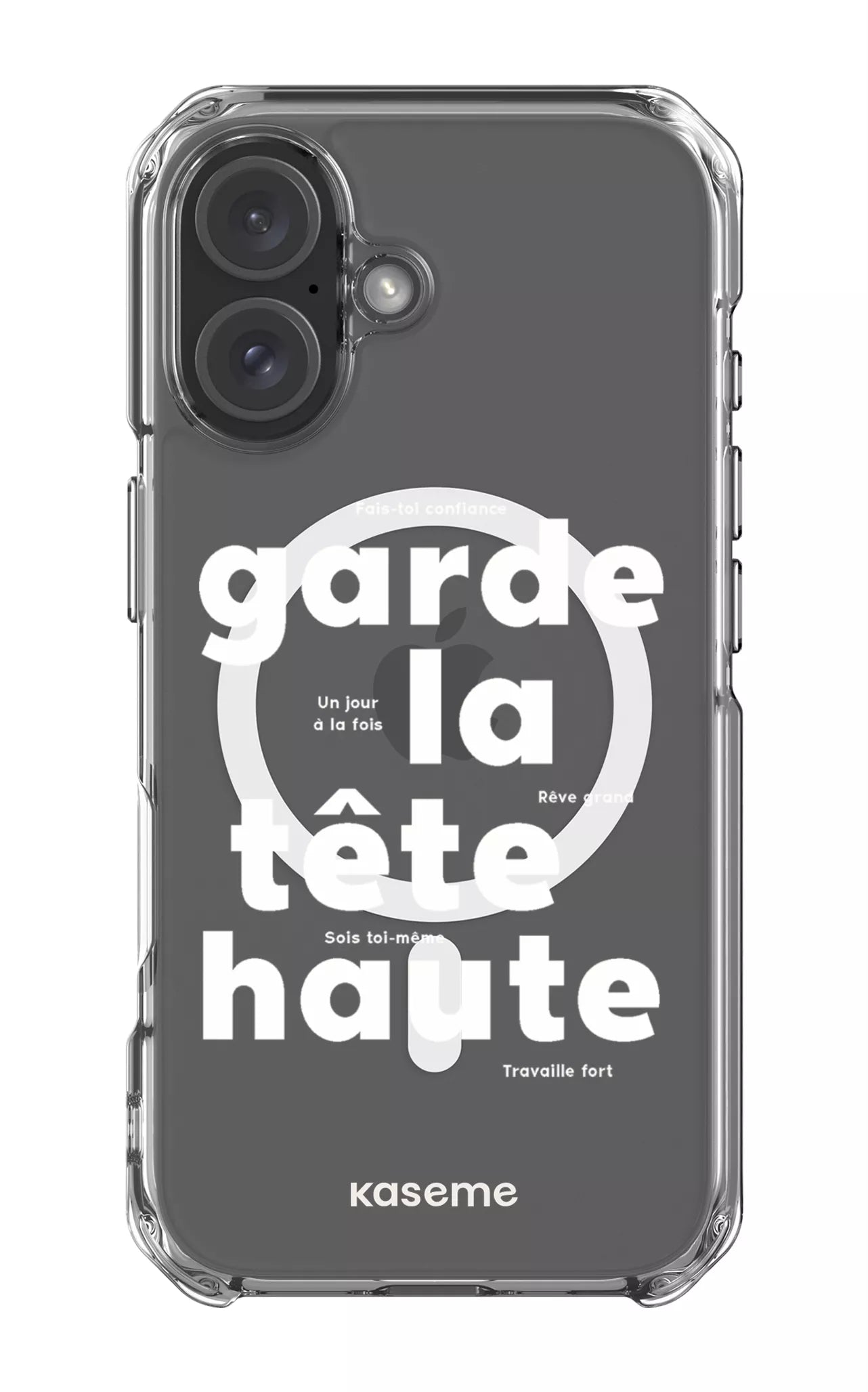 iPhone 16 Clear Case Magsafe État d'esprit Clear Case -