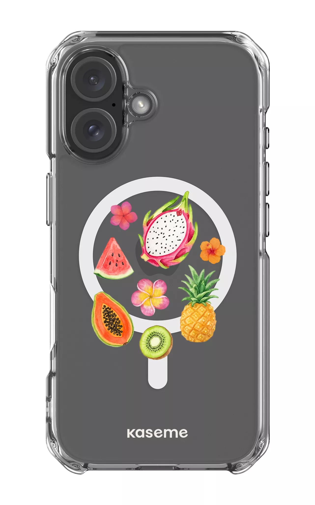 iPhone 16 Clear Case Magsafe Fresca Tropicale Clear Case -