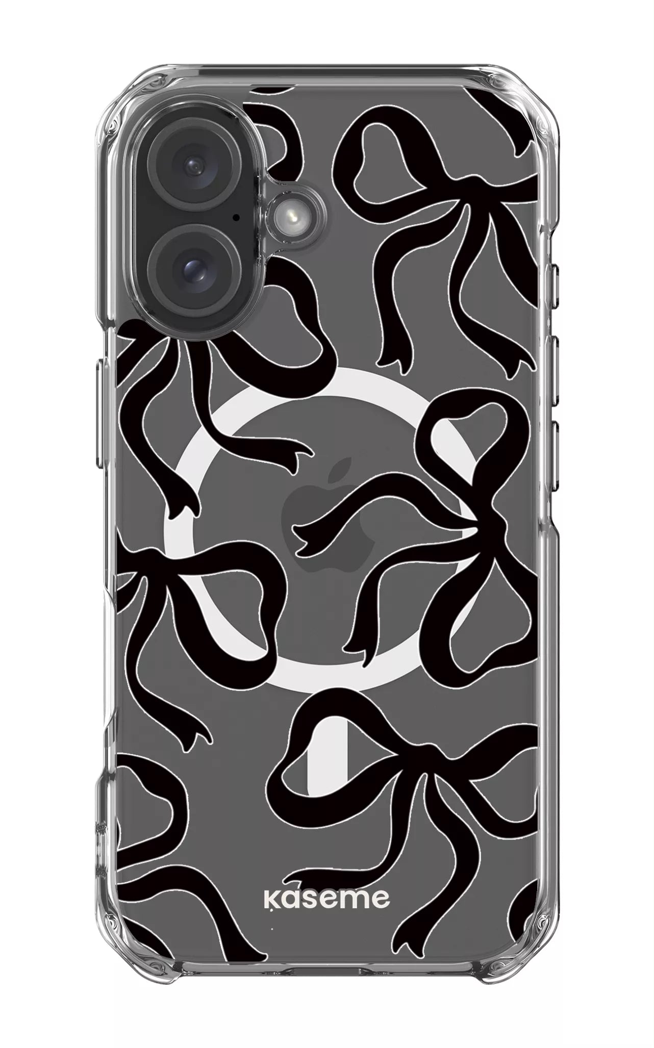 iPhone 16 Clear Case Magsafe Lace Black Clear Case -