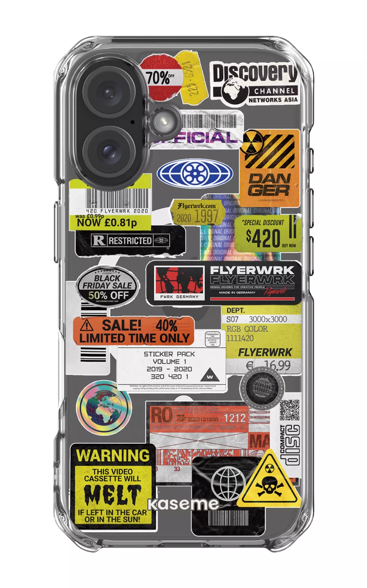 iPhone 16 Clear Case Magsafe Melt Clear Case -