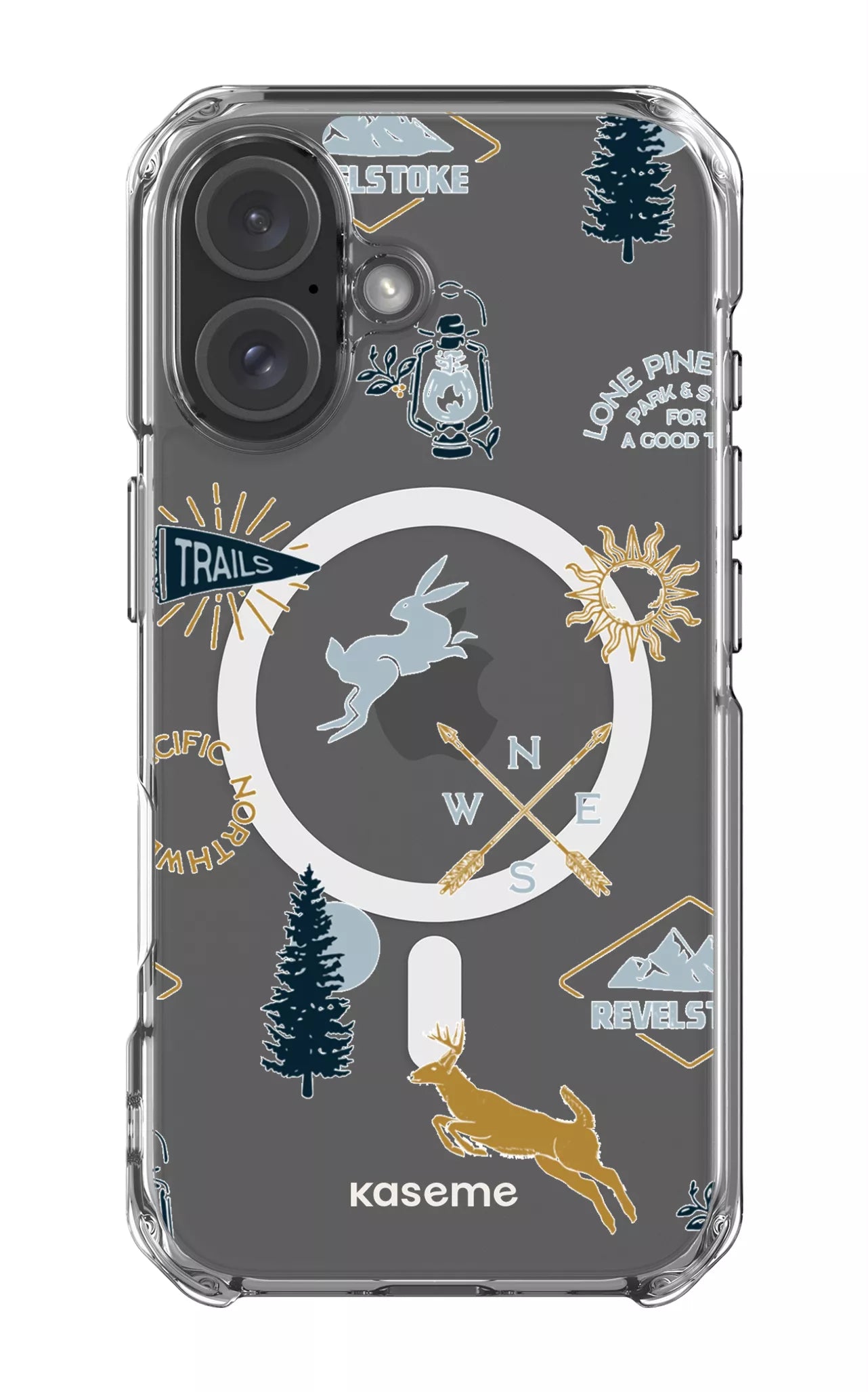 iPhone 16 Clear Case Magsafe Revelstoke white Clear Case -