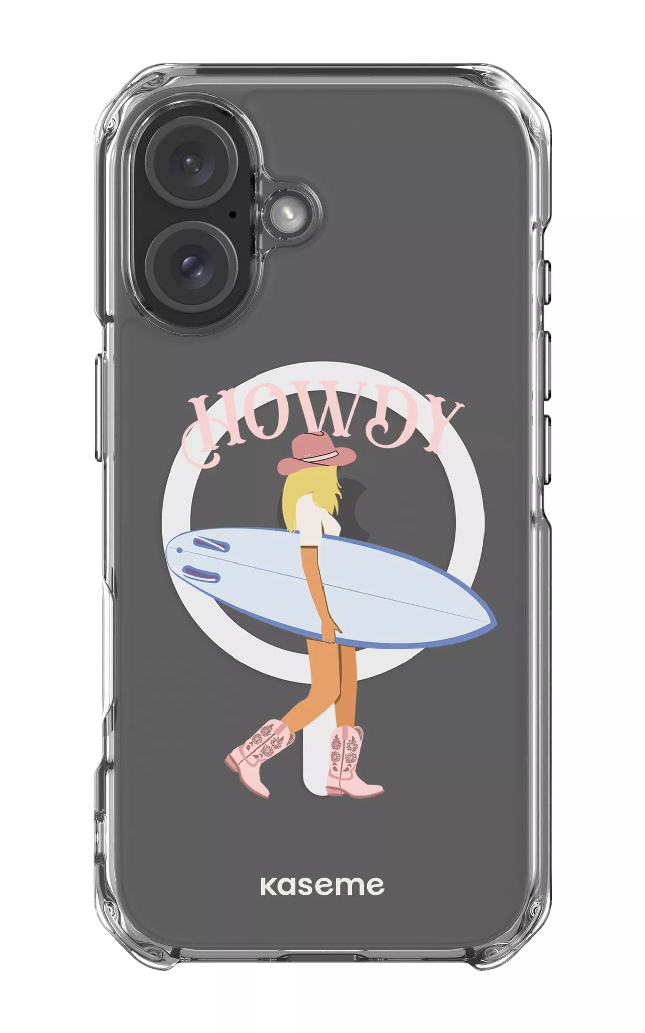 iPhone 16 Clear Case Magsafe Westsea Pink Clear Case -