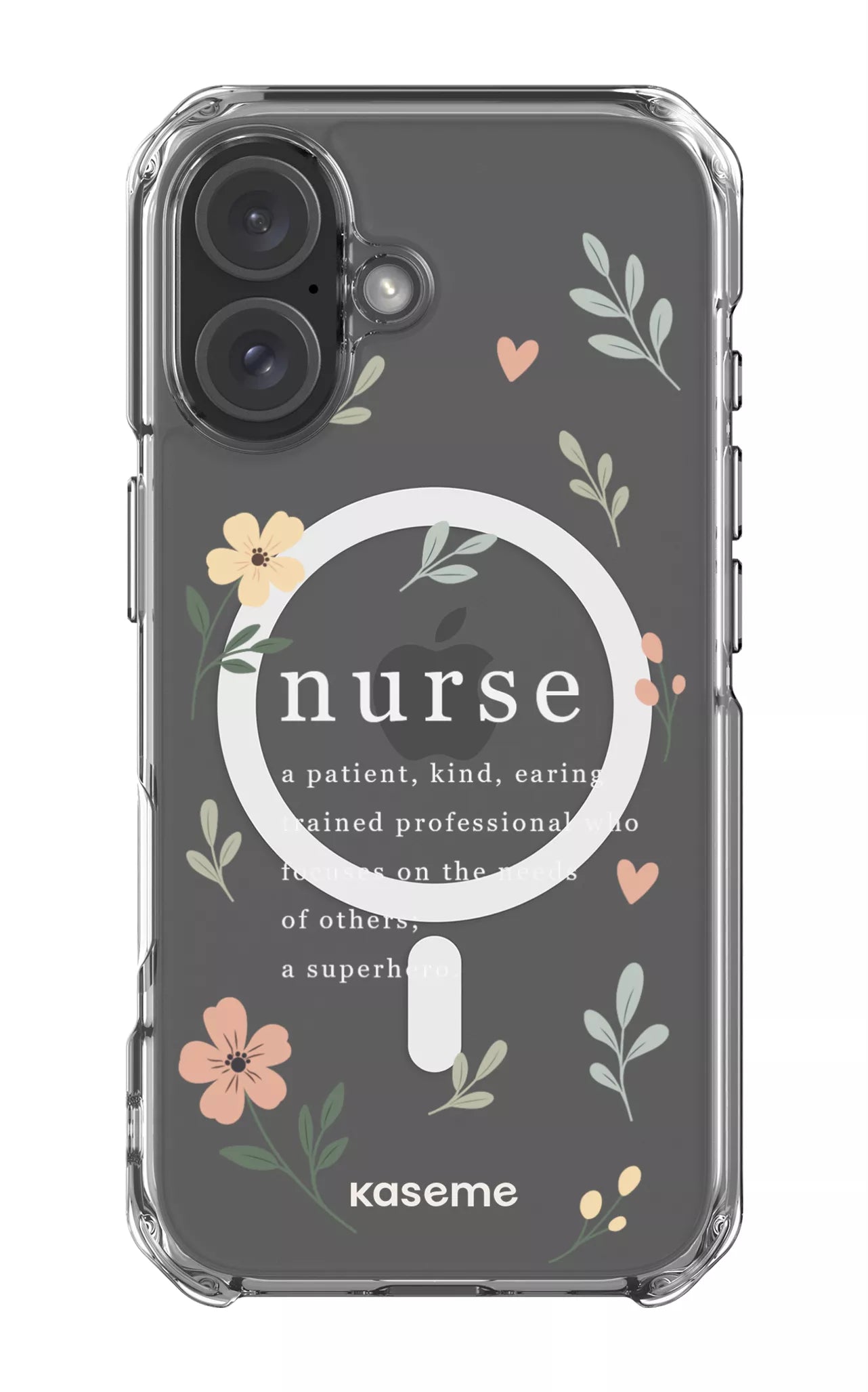 iPhone 16 Clear Case Magsafe With Heart Clear Case -