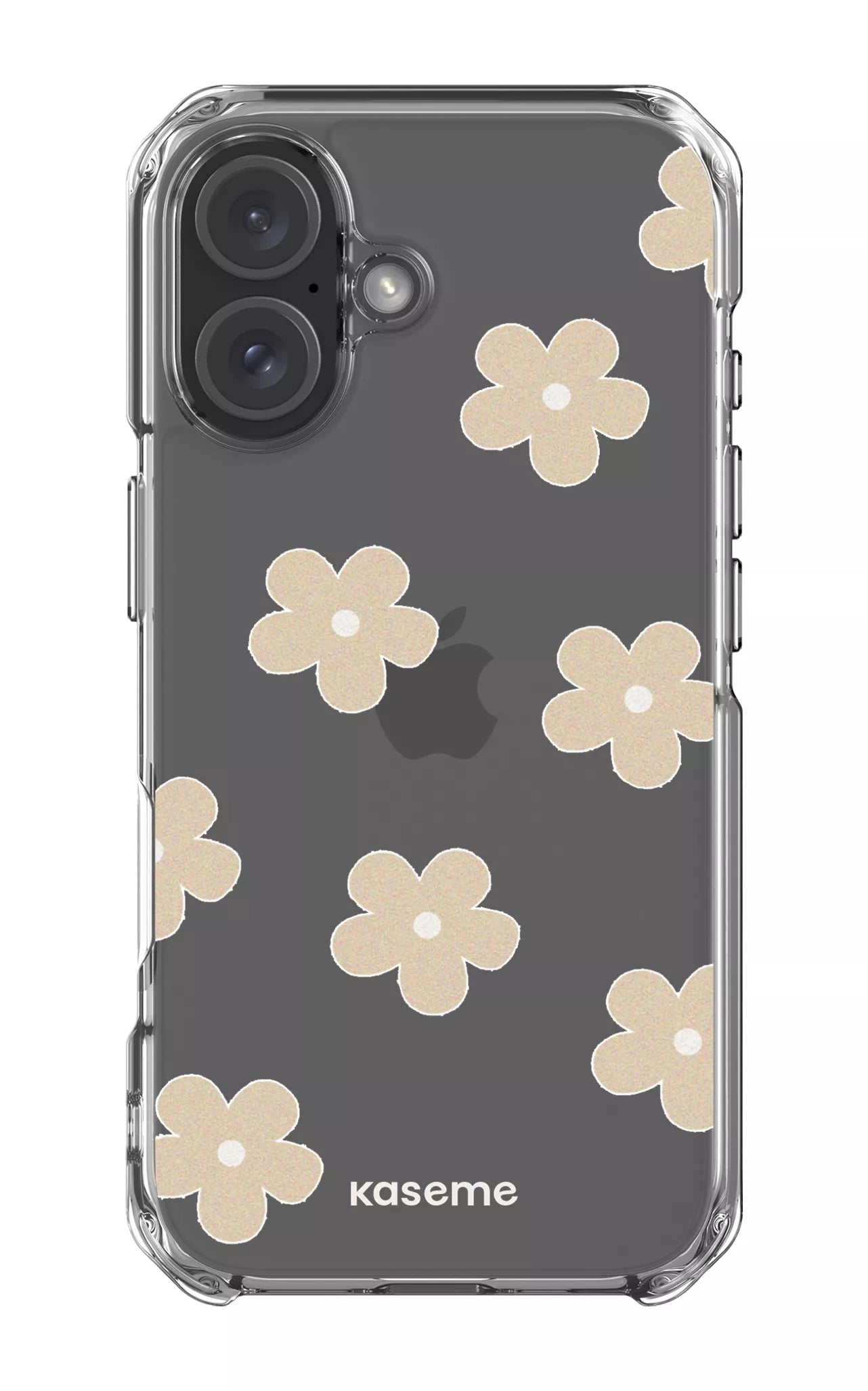 iPhone 16 Clear Case Woodstock Beige Clear Case -