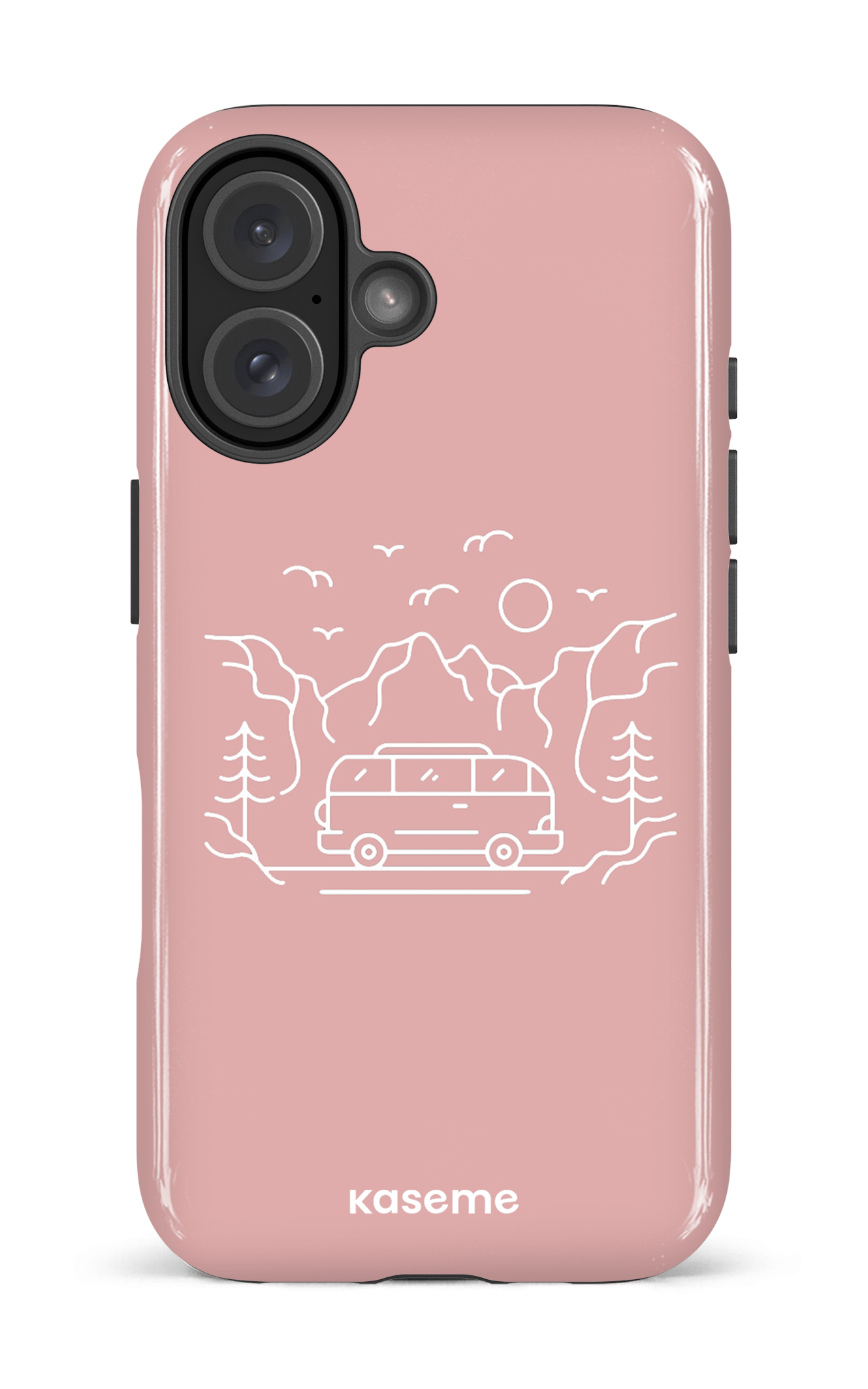 iPhone 16 Impact Case Camp life pink -