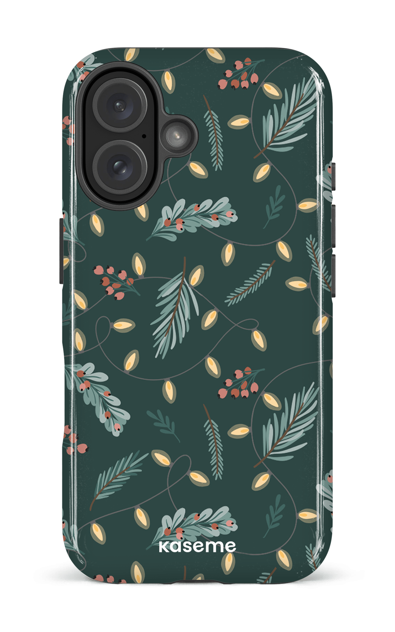 iPhone 16 Impact Case Cozy winter night green -