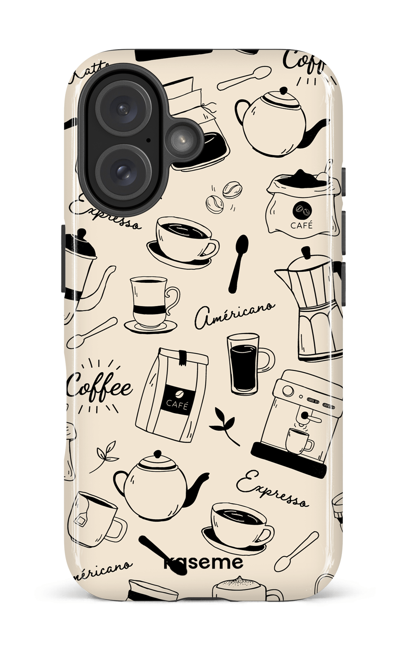 iPhone 16 Impact Case Espresso -