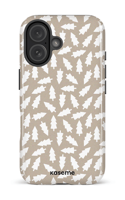 iPhone 16 Impact Case Fir Trees beige -