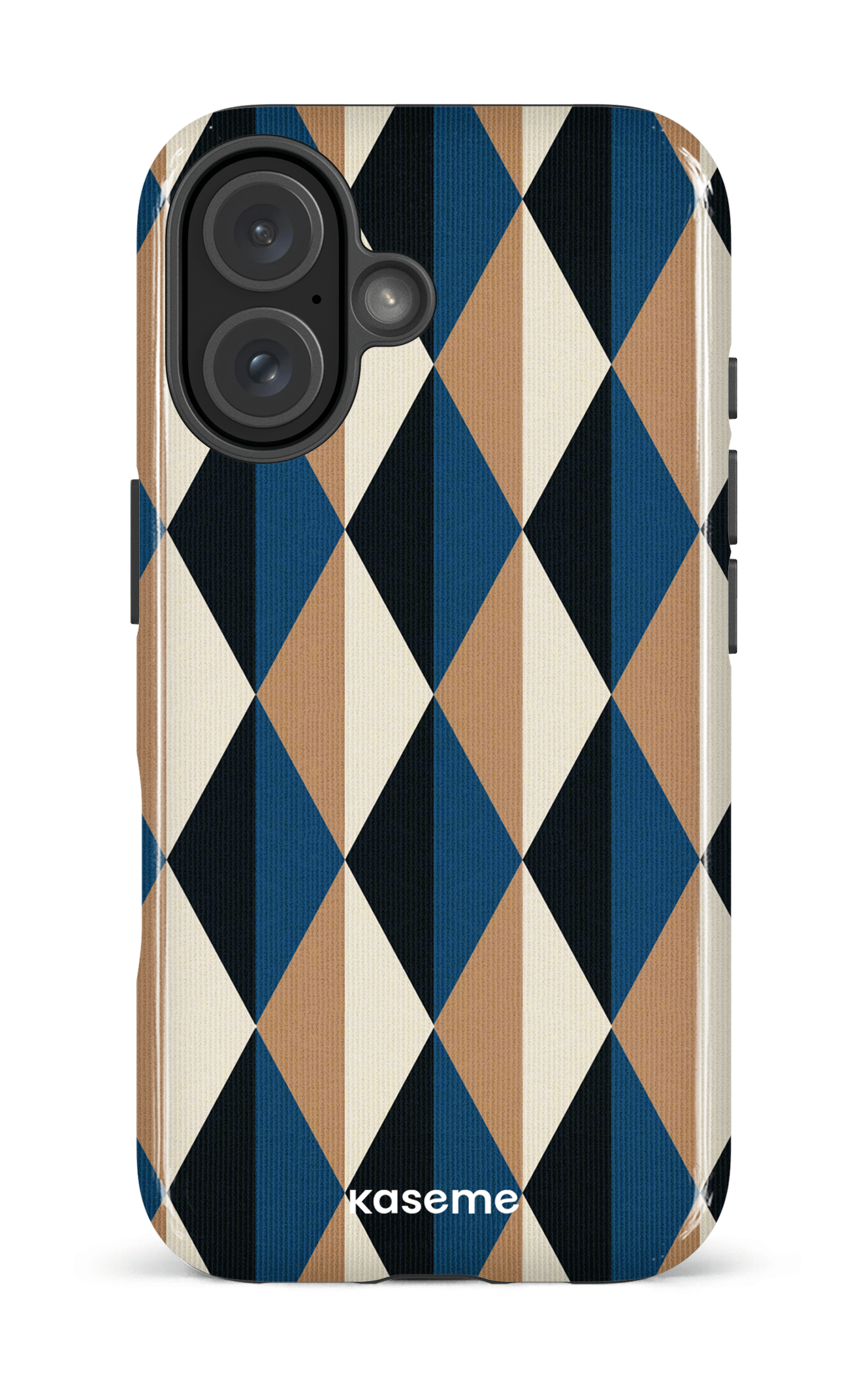 iPhone 16 Impact Case Harlequin Blue -