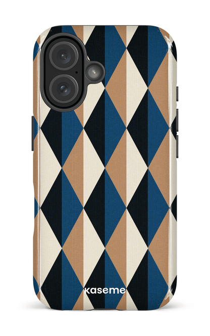 iPhone 16 Impact Case Harlequin Blue -
