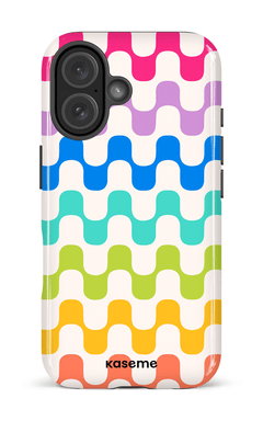 iPhone 16 Impact Case Hippy Rainbow -