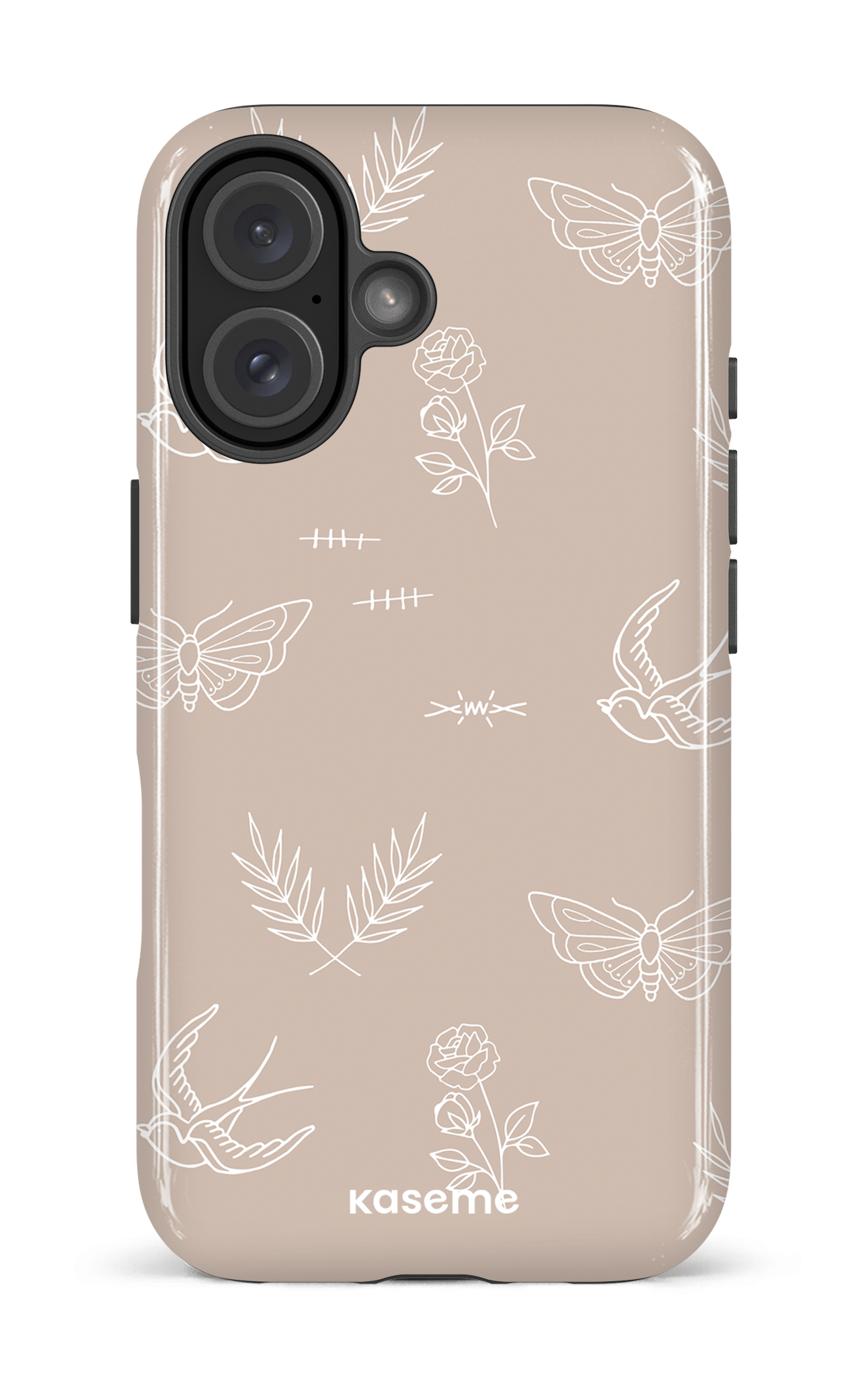 iPhone 16 Impact Case Ink beige -