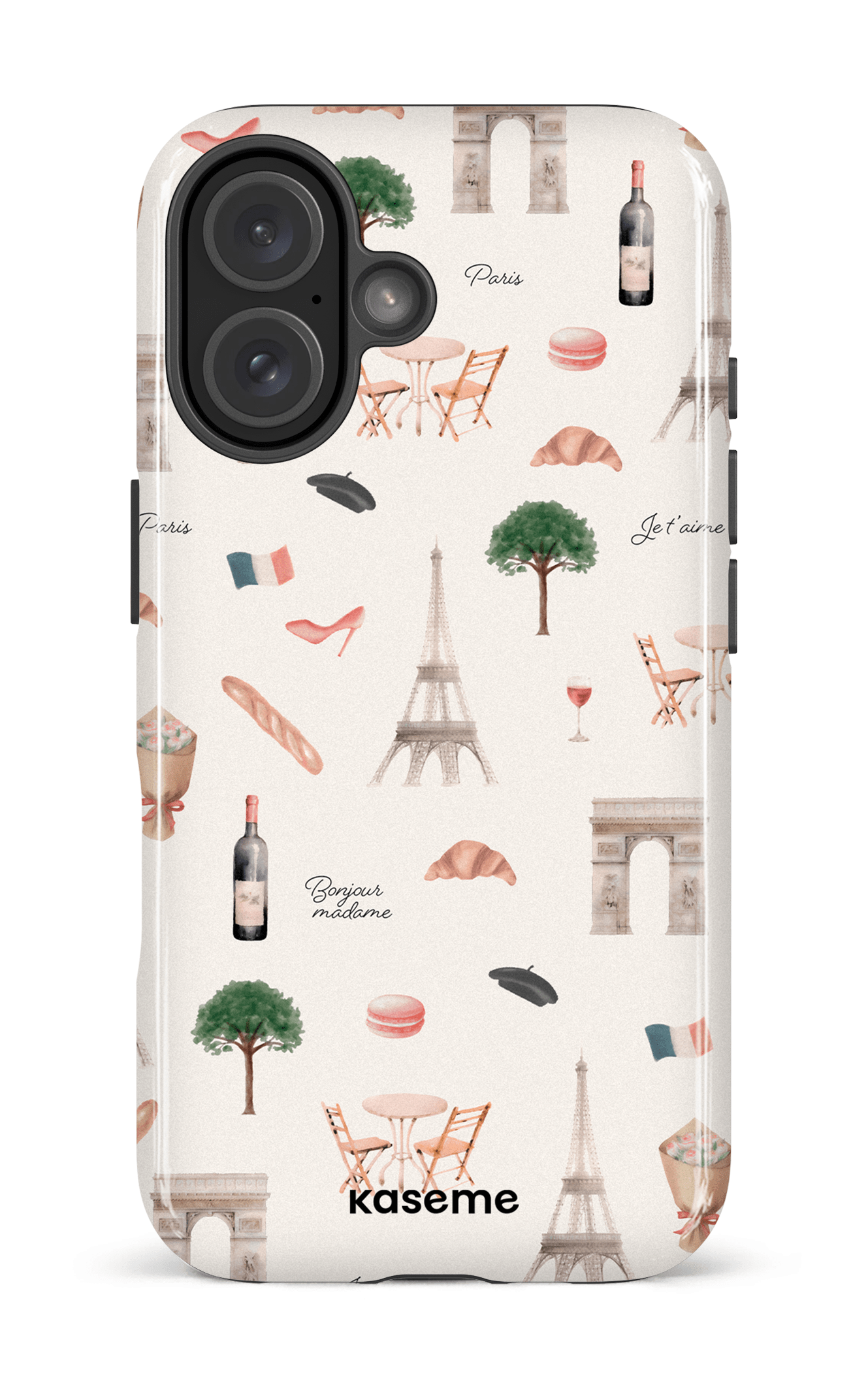 iPhone 16 Impact Case Je t'aime Paris -